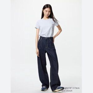Uniqlo U Indigo Barrel Leg Jeans